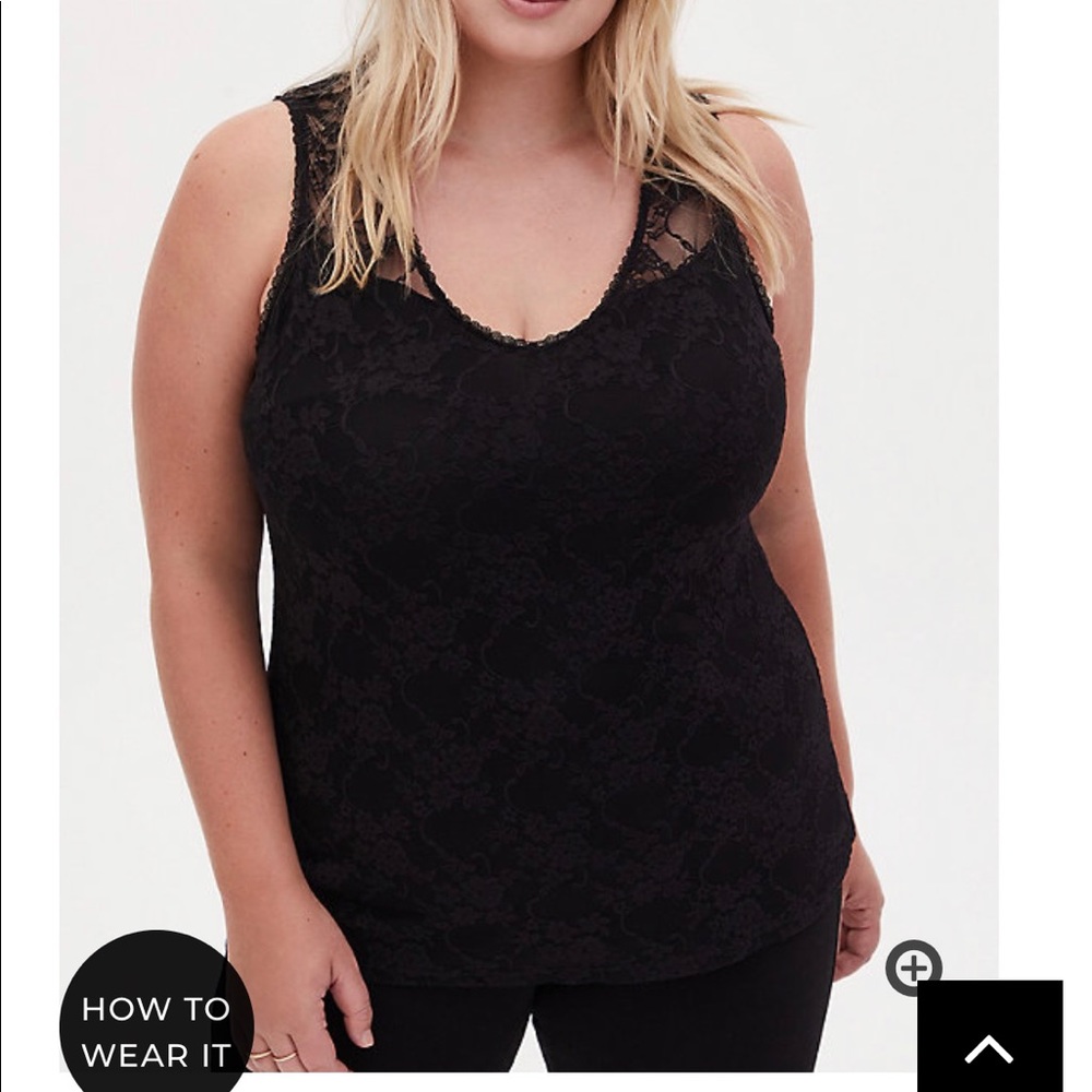🍎💛🆕Torrid back lace top - Picture 2 of 5